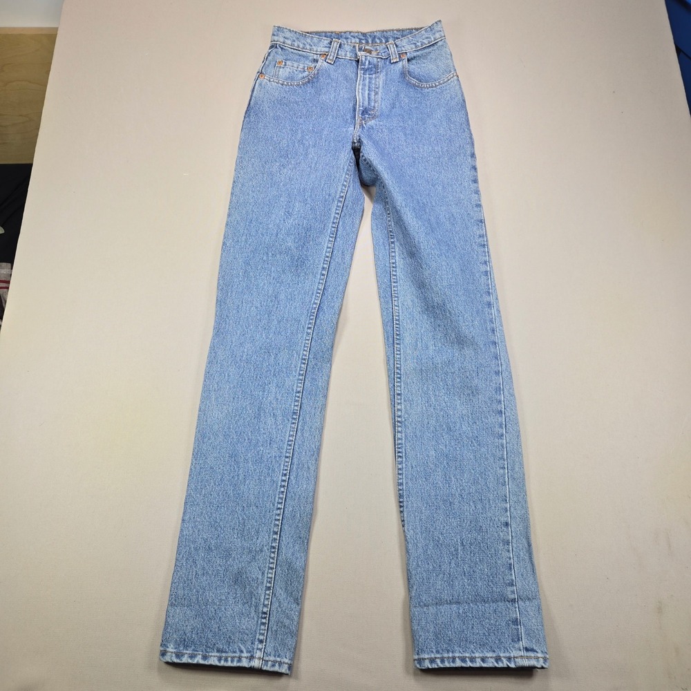 Levis 516 Vintage 90's Jeans Straight Leg Light Wash Blue Mens 28x34